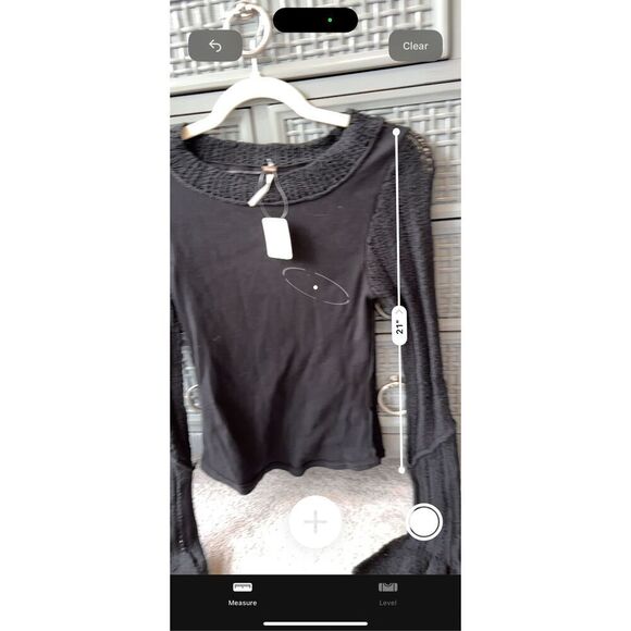 NWT FREE PEOPLE CUFFING SEASON TOP IN BLACK, $80 Small C5 - Picture 8 of 9
